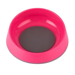 pink anti-hairball bowl